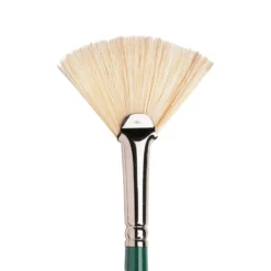 Winsor & Newton Winton Long Handled Hog Brush - Fan -Painting Tool Shop 094376870541 W N WINTON HOG BRUSH FAN LONG HANDLE NO 5