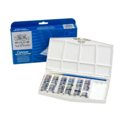 Winsor & Newton Cotman Painting PLUS 24 Half Pan Set -Painting Tool Shop 094376954395 W NCOTMANPAINTINGPLUS24HALFPANSET OPEN 094376954395