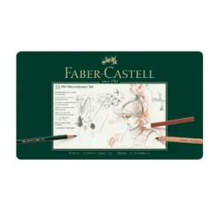 Faber-Castell Pitt Monochrome Sets -Painting Tool Shop 112977 Pitt Monochrome set tin of 33 High Res 55251