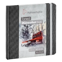 Hahnemühle 'Toned' Watercolour Books - Grey 200gsm (95lb) -Painting Tool Shop 14 14 grey