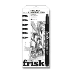 Frisk Fineliner Drawing Pens - Black Ink