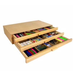 Artists Wooden Storage Cabinet - 3 Drawer -Painting Tool Shop 3Drawer 5