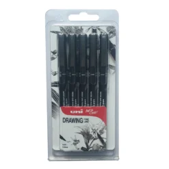 Uni-ball Unipin 5 Piece Set Of Fine Liner Drawing Pens