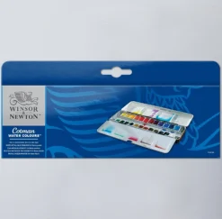 Winsor & Newton Cotman Watercolours Metal Sketchers' Box - 24 Half Pans