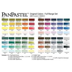 PanPastel Complete Original Colours Range - 80 Colours Set 5 PanPastel Complete Original Colours Range - 80 Colours Set -Painting Tool Shop 80 set PanPastel colour chart Contents