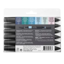 Winsor & Newton Promarker Set Of 6 - Skyscape 1 -Painting Tool Shop 884955070437 W N PROMARKER 6PC SKYSCAPE TONES 1 884955070437 BACK .TIF 901f6752 d020 4da0 ad1a dc6e65d26893