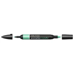 Winsor & Newton Promarker Metallic -Painting Tool Shop 884955070987 WN PROMARKER METALLIC GREEN CAPS OFF 884955070987