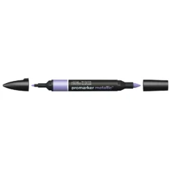Winsor & Newton Promarker Metallic -Painting Tool Shop 884955071007 WN PROMARKER METALLIC VIOLET CAPS OFF 884955071007
