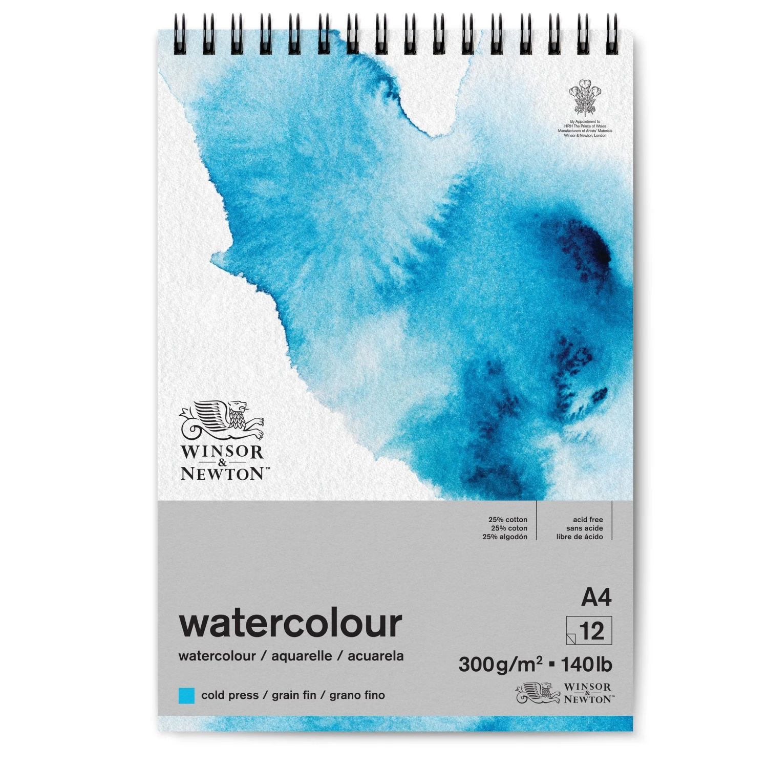 Winsor & Newton Watercolour Spiral Bound Pads - 140lb/300gsm - Image 2