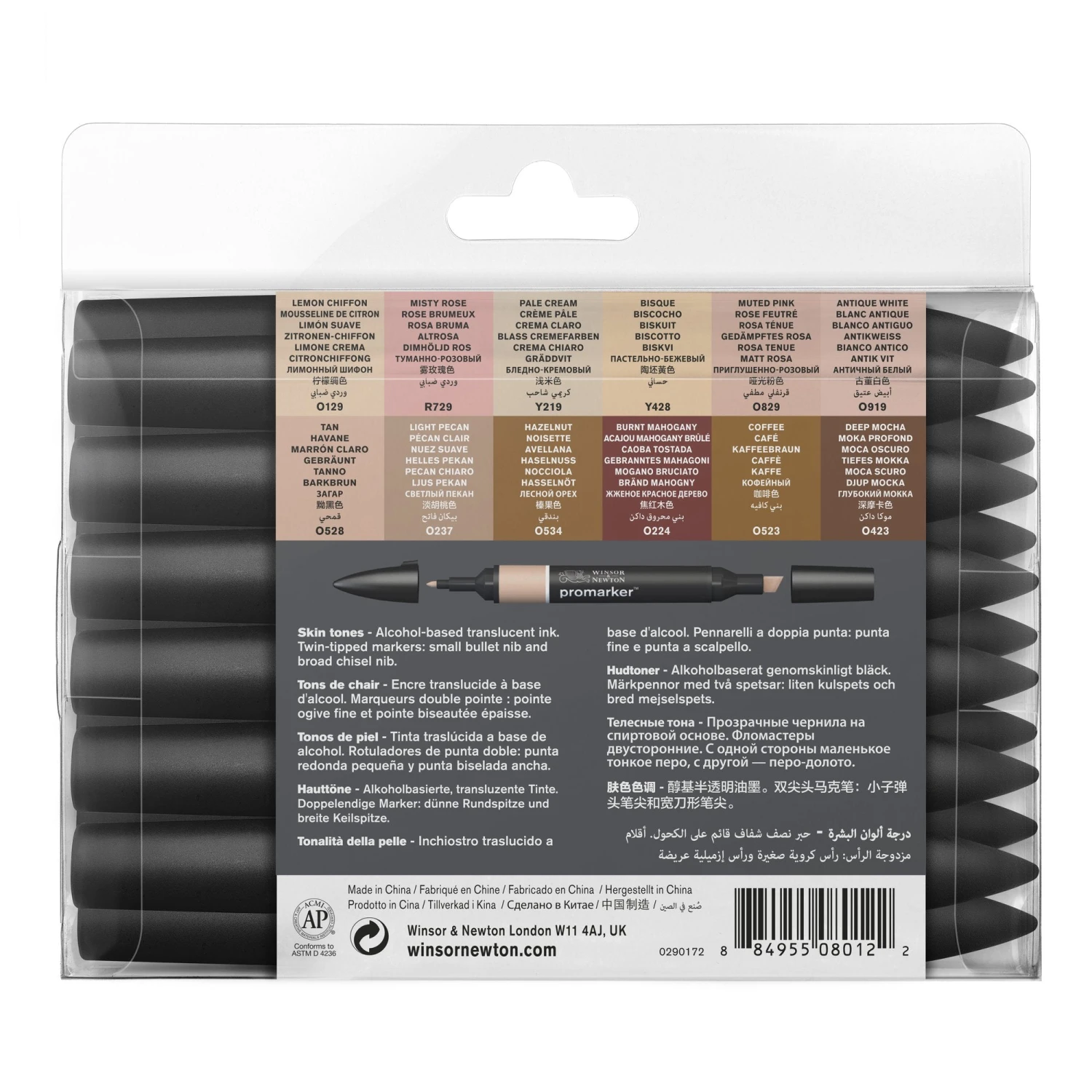 Winsor & Newton Promarker 12+1 Set - Skin Tones 3 Winsor & Newton Promarker 12+1 Set - Skin Tones - Image 3