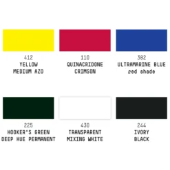 Liquitex Professional Soft Body Acrylic Paint Mixing Set Of 6 X 22ml -Painting Tool Shop 887452999133 LQXACRYLICSOFTBODYSET6X22MLMIXING SWATCHES 887452999133