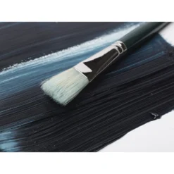 Winsor & Newton Winton Long Handled Hog Brush - Short Flat -Painting Tool Shop 93002