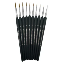 ARTessentials Ultra Fine Tip Artists Brushes - Set Of 10