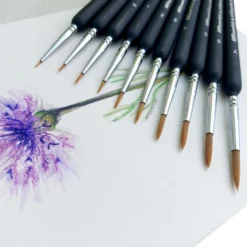 ARTessentials Ultra Fine Tip Artists Brushes - Set Of 10 -Painting Tool Shop Artessentials brushes