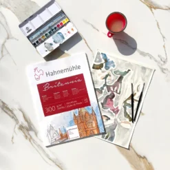 Hahnemühle Britannia Square Watercolour Blocks - 300gsm (140lb) - Cold Pressed -Painting Tool Shop Britannia Pad Cold Press 3