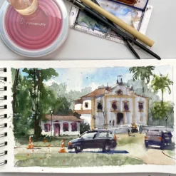 Hahnemühle Bamboo Carnet De Voyage Mixed Media Pad 265gsm (125lb) 15.3 X 25cm -Painting Tool Shop Carnet de Voyage