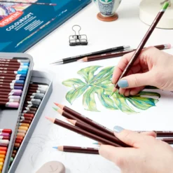 Derwent Coloursoft Wooden Box Set 72 -Painting Tool Shop Coloursoft Lifestyle