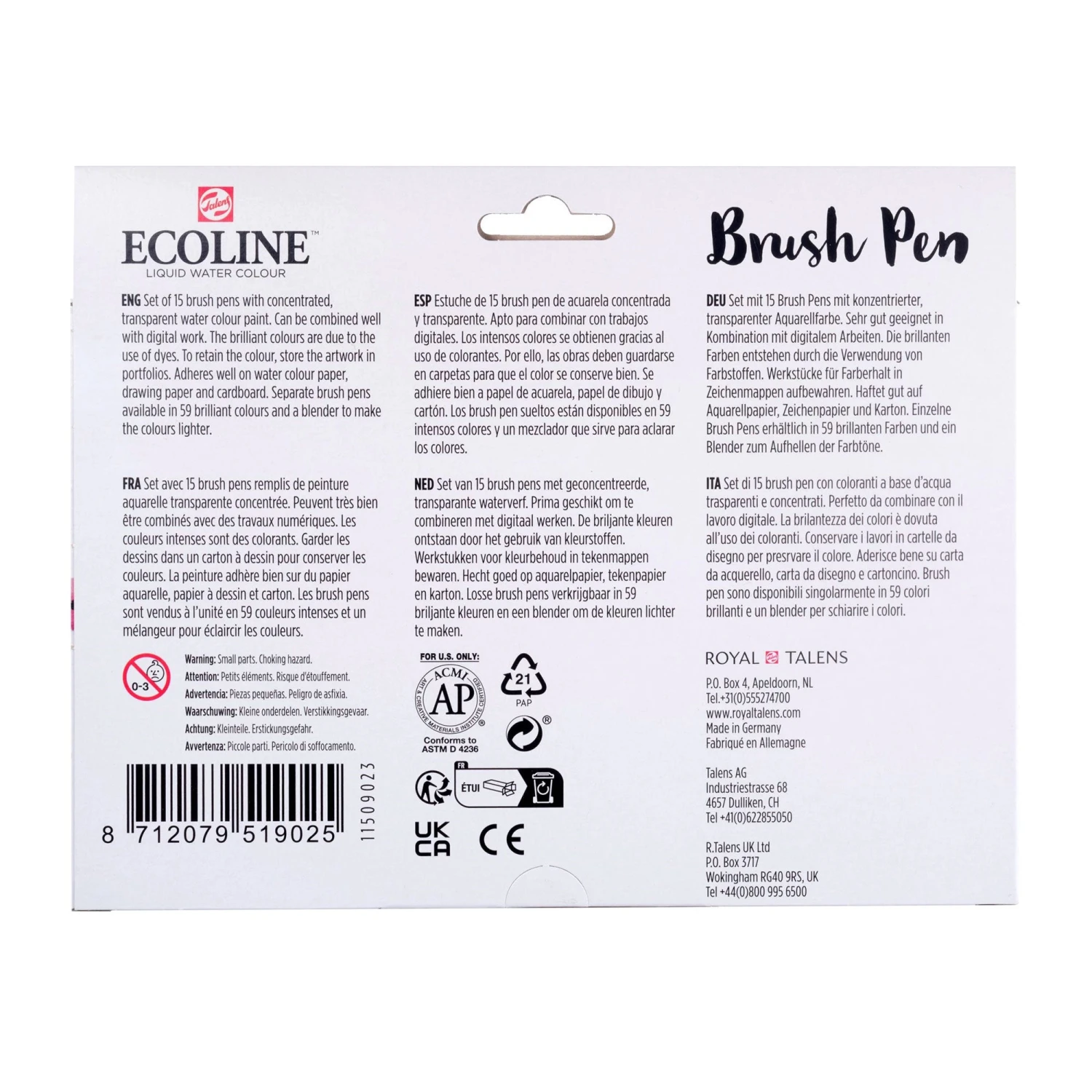 Royal Talens Ecoline Brush Pen Set Of 15 Colours 5 Royal Talens Ecoline Brush Pen Set Of 15 Colours - Image 5