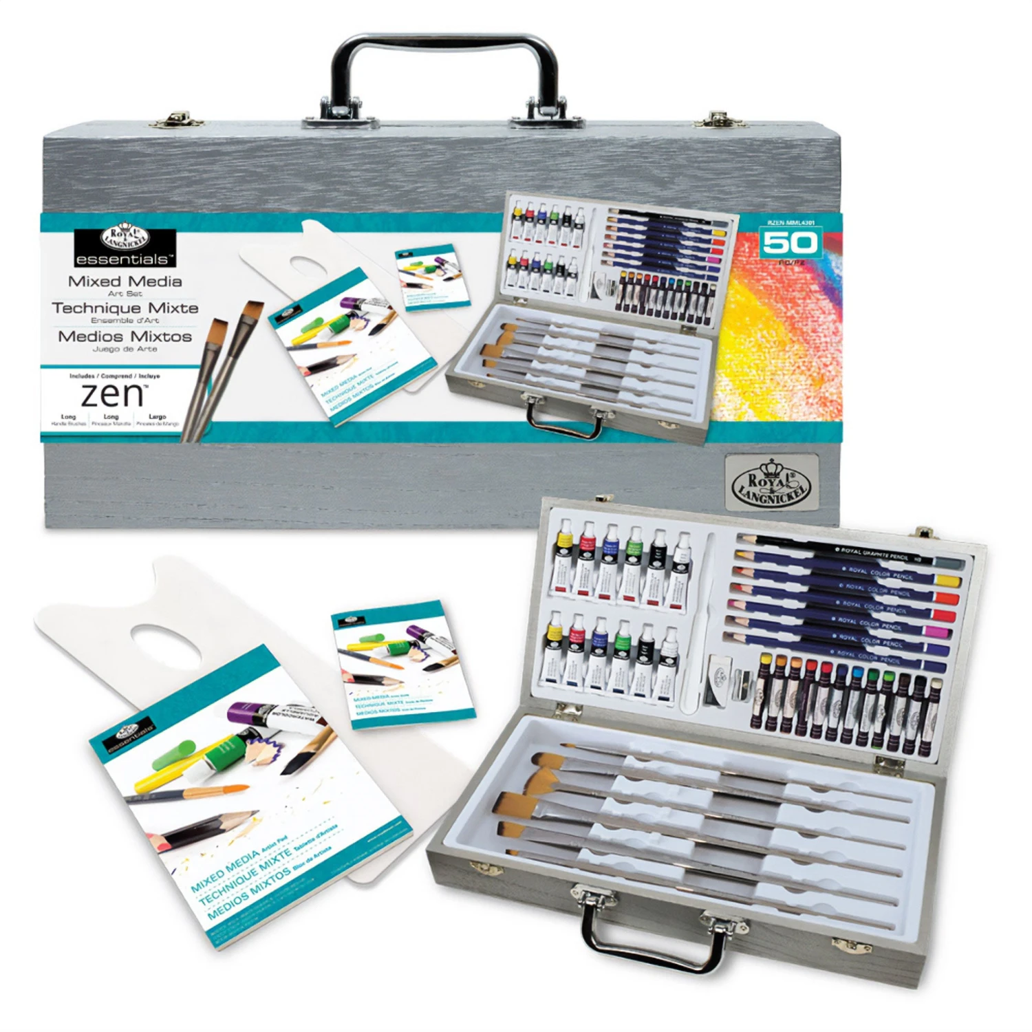 Royal & Langnickel Essentials Mixed Media Brush/Paint Set 2 Royal & Langnickel Essentials Mixed Media Brush/Paint Set - Image 2