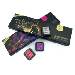 FINETEC Premium Metallic-Pearlescent-Iridescent Watercolour Set