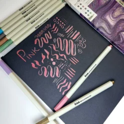 Frisk Metallic Brush Pen Set Of 10 - 1mm -Painting Tool Shop Frisk metallic brush pens