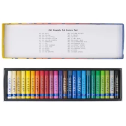 Inscribe Gallery Oil Pastels - Set Of 24 Assorted Pastels -Painting Tool Shop Gallery Oil Pastels Set 24 2