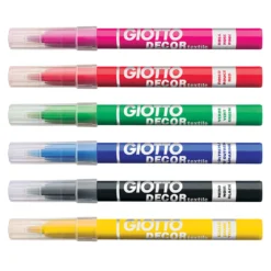 Giotto Decor Textile - Fabric Paint Markers - Set Of 12 -Painting Tool Shop Giotto Decor Textile 4
