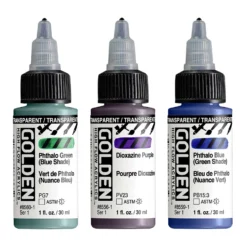 Golden High Flow Acrylics - Transparent Colours 30ml