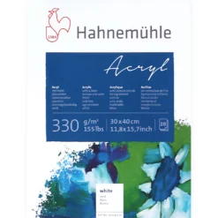Hahnemühle Acryl 330 Artist Paper Block - 330gsm - 30x40cm - 20 Sheets