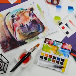 Derwent Inktense 12 Paint Pan Travel Set #1 15 Derwent Inktense 12 Paint Pan Travel Set #1 -Painting Tool Shop Inktense Paint Set 1 7