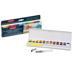 Derwent Inktense 24 Paint Pan Studio Set 8 Derwent Inktense 24 Paint Pan Studio Set -Painting Tool Shop Inktense Paint Set 24 1
