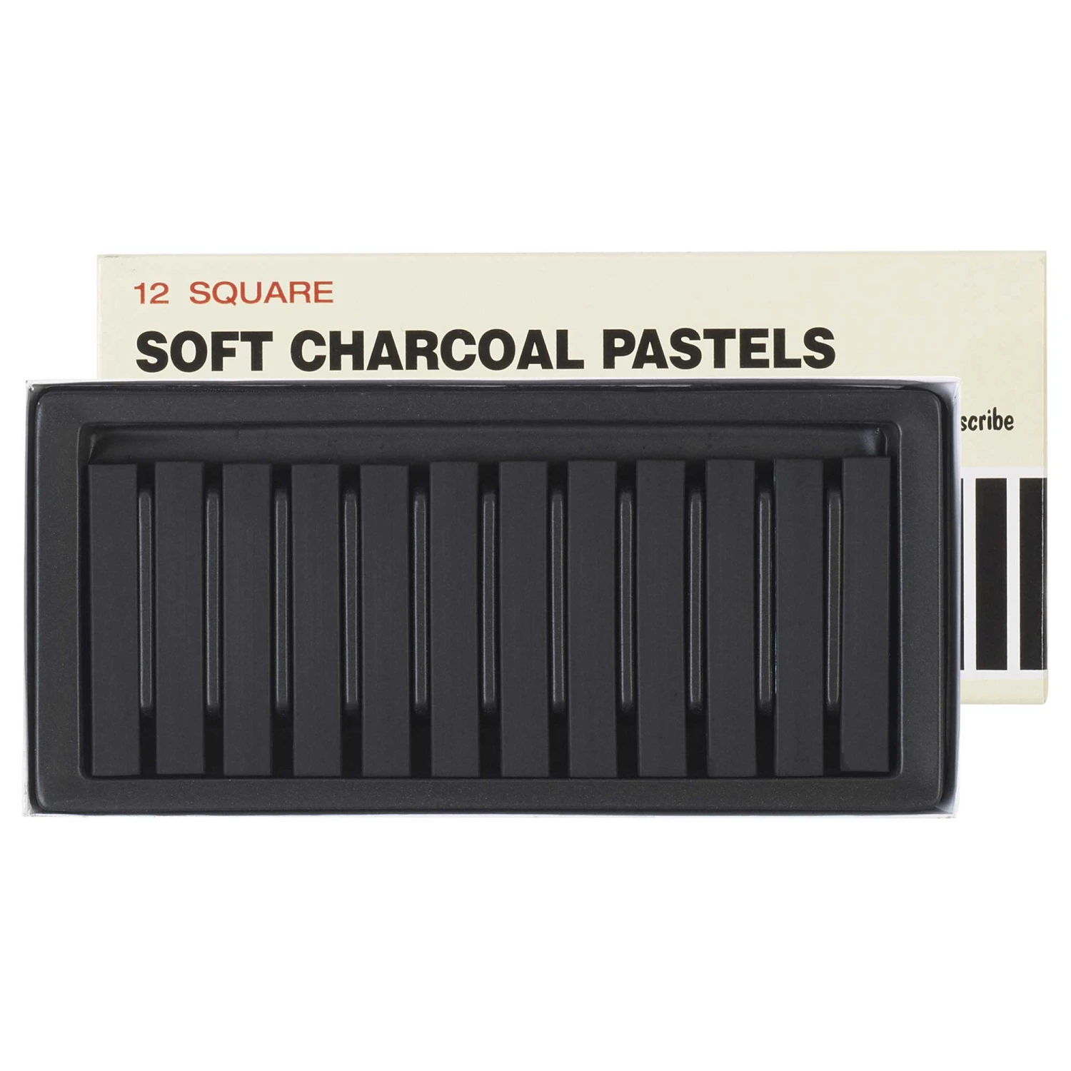 Inscribe Soft Charcoal Pastels - Set Of 12 Square Pastels 1 Inscribe Soft Charcoal Pastels - Set Of 12 Square Pastels