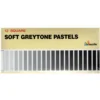 Inscribe Soft Greytone Pastels - Set Of 12 Square Pastels