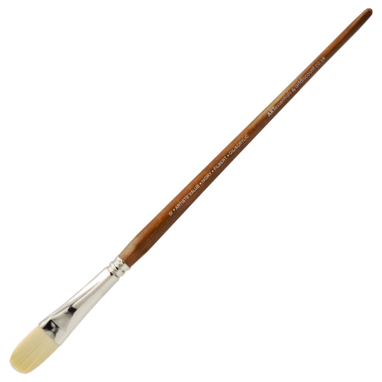 ARTdiscount Ivory Taklon Acrylic Brushes - Filbert 1 ARTdiscount Ivory Taklon Acrylic Brushes - Filbert