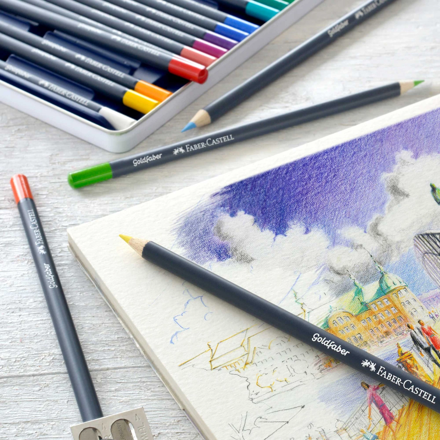 Faber-Castell Goldfaber Coloured Pencils - FREE Faber-Castell A4 Sketch Pad 5 Faber-Castell Goldfaber Coloured Pencils - FREE Faber-Castell A4 Sketch Pad - Image 5