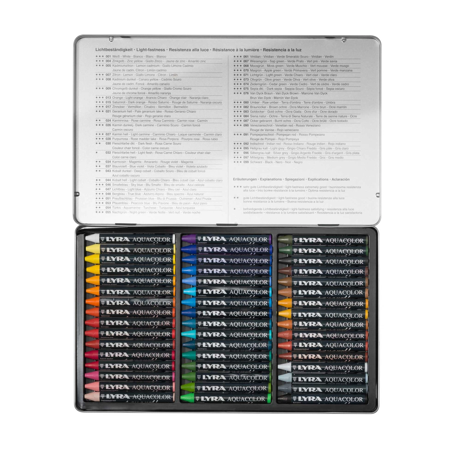 LYRA Aquacolor Water-Soluble Wax Crayons - Set Of 48 2 LYRA Aquacolor Water-Soluble Wax Crayons - Set Of 48 - Image 2