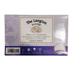 Daler-Rowney Langton Prestige Watercolour Board - 30"x22" (76x56cm) - Pack Of 5 -Painting Tool Shop Langton Board Rough