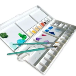 Large Plastic Folding Watercolour Palette -Painting Tool Shop Large folding palette