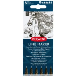 Derwent Line Maker - Set Of 6 Black