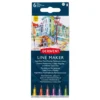 Derwent Line Maker - Set Of 6 Assorted Colours