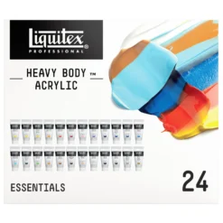 Liquitex Heavy Body Acrylic Essentials Set 24 X 22ml -Painting Tool Shop Liquitex heavy body set 24 front
