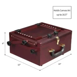 MEEDEN Table Easel Pochade Box With Carrier Bag - Deep Walnut - Ex Display -Painting Tool Shop MEEDEN Plein Air Pochade Box Dark Walnut MEEDEN 1692045376419 1500x1376 2083f14d 7e33 46a3 b6b6 d9b501ce4489