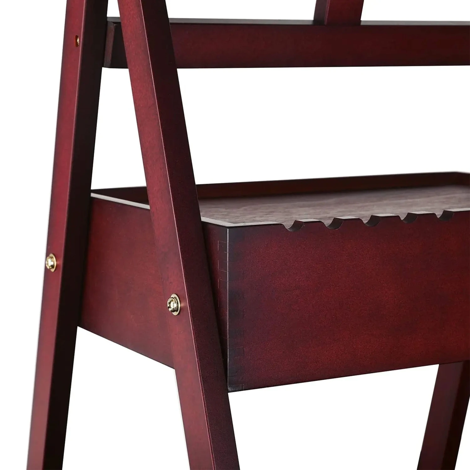 MEEDEN Forward Tilt H Frame Floor Easel With Drawer - Deep Walnut 3 MEEDEN Forward Tilt H Frame Floor Easel With Drawer - Deep Walnut - Image 3