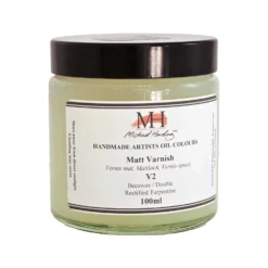 Michael Harding Matt Oil Paint Varnish 100ml Jar