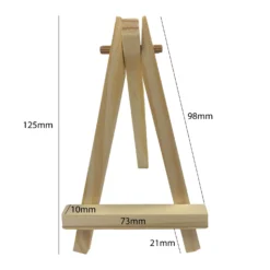 Mini Wooden Display Easels - Pine Wood - 125mm X 73mm - Pack Of 10 -Painting Tool Shop MINI easel 2 size