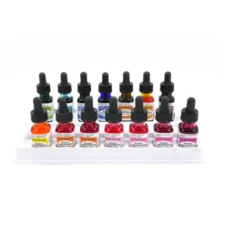Dr. Ph. Martin's Radiant Concentrated Watercolour Ink - Set D -Painting Tool Shop Martins set d open