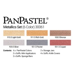PanPastel Metallics Set - Set Of 6 -Painting Tool Shop Metallics Set 2