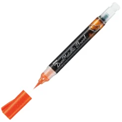 Pentel Arts Dual Metallic Brush Pens -Painting Tool Shop PN88971 OY Pentel Hybrid Dual Metallic Brush Pen Orange Metallic Yellow P3