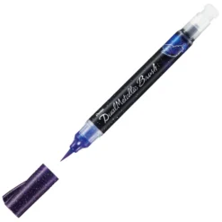 Pentel Arts Dual Metallic Brush Pens -Painting Tool Shop PN88971 VB Pentel Hybrid Dual Metallic Brush Pen Violet Metallic Blue P3