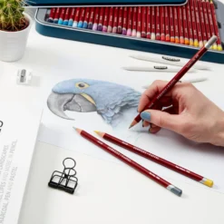 Derwent Pastel Pencil Wooden Box Set Of 72 -Painting Tool Shop Pastel Pencil Lifestyle